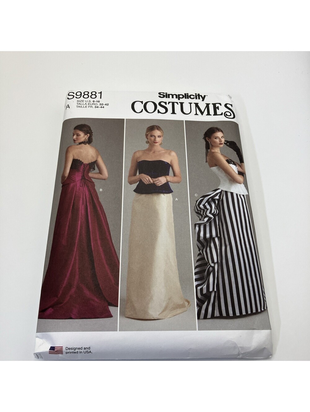Simplicity Sewing Pattern S9881 Misses’ Floor Length Skirts With A-Line Shape
